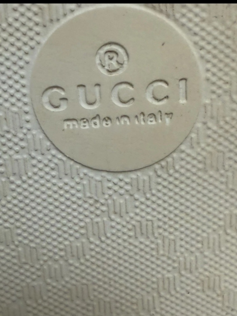 Authentic Gucci White Tiger Monogram Rubber Slide Sandals - Women's 8 - Picture 4 of 5